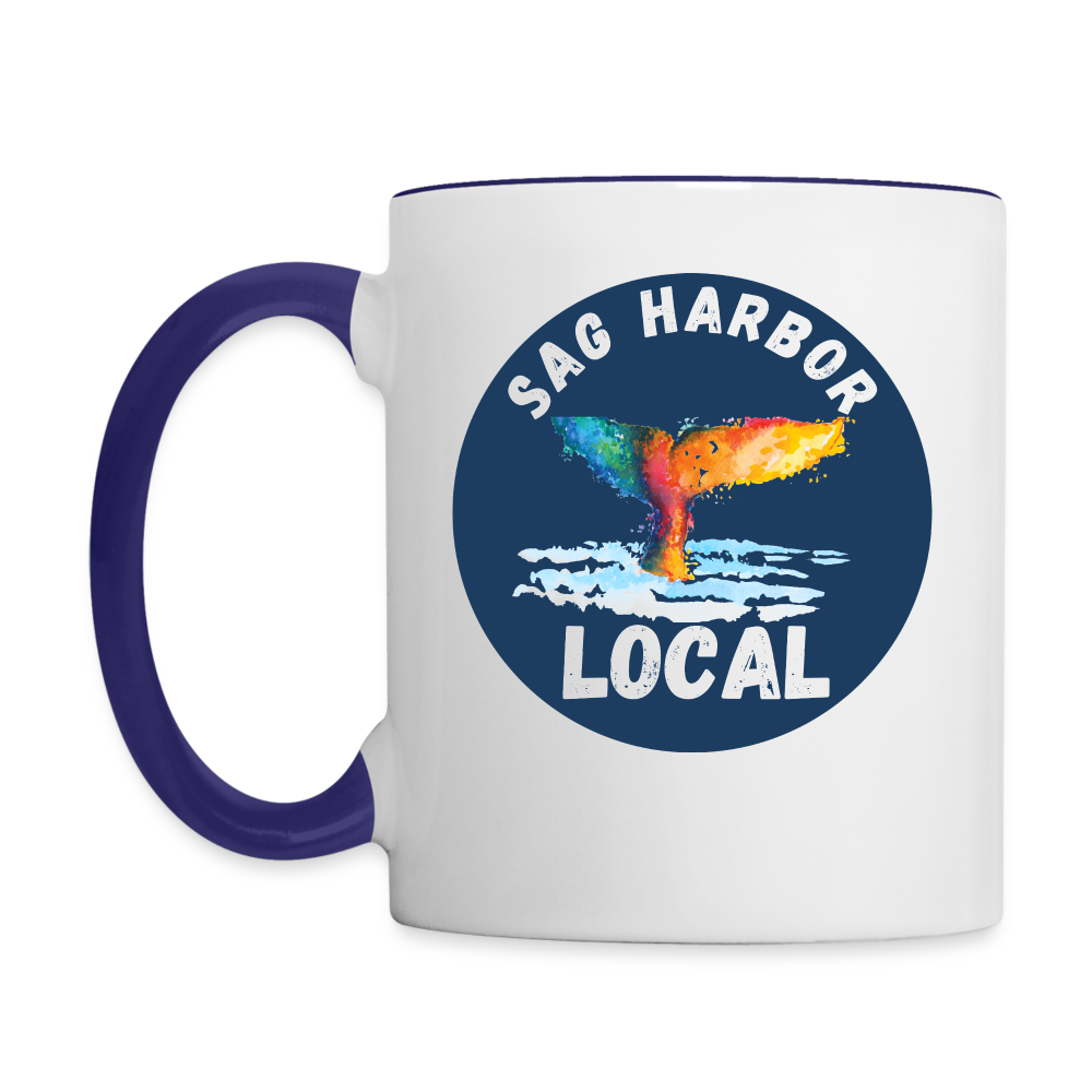Contrast Coffee Mug - white/cobalt blue