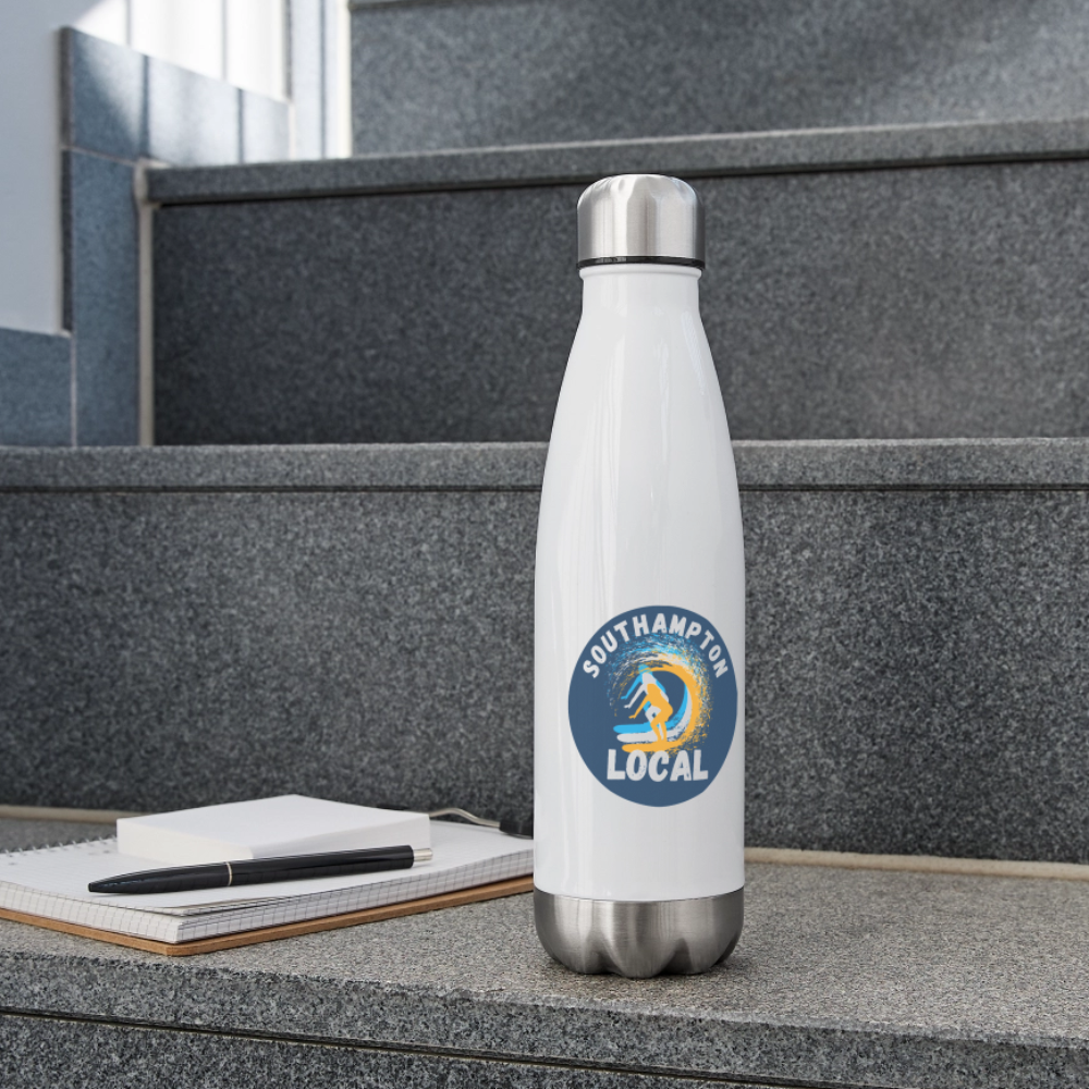 Insulated Stainless Steel Water Bottle - white