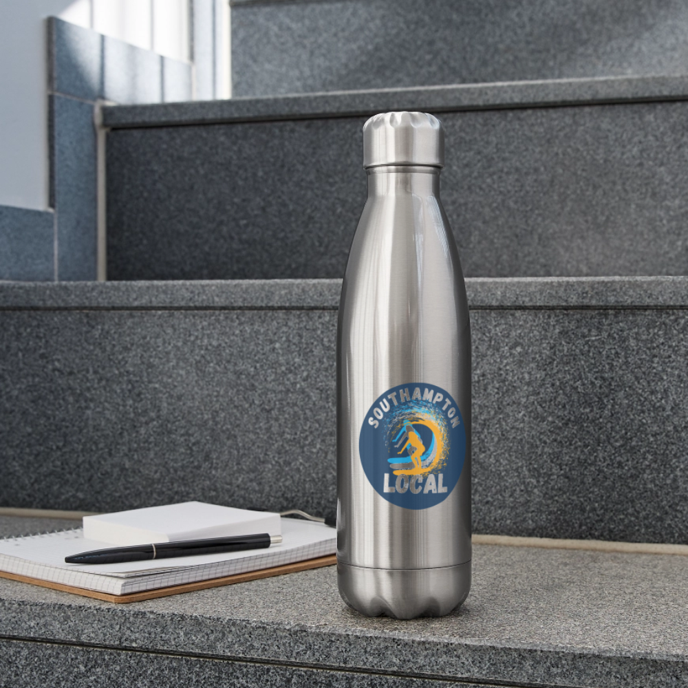 Insulated Stainless Steel Water Bottle - silver