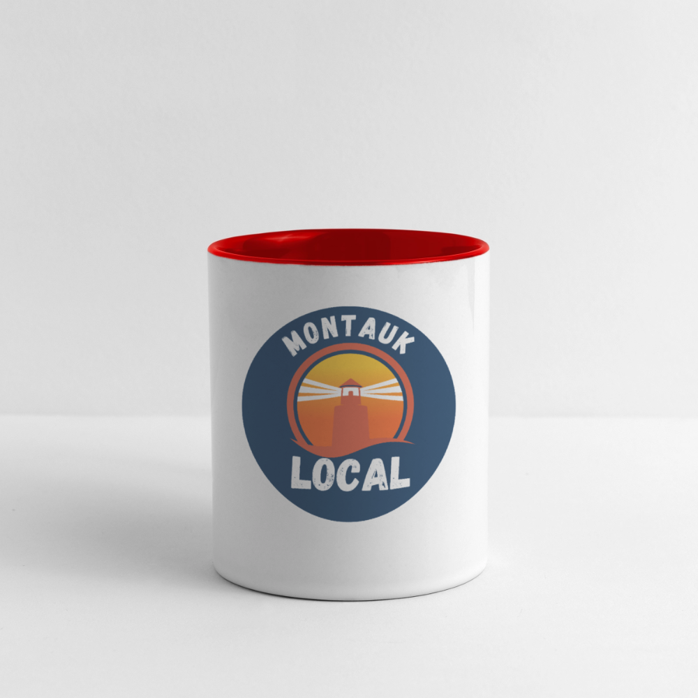 Contrast Coffee Mug - white/red