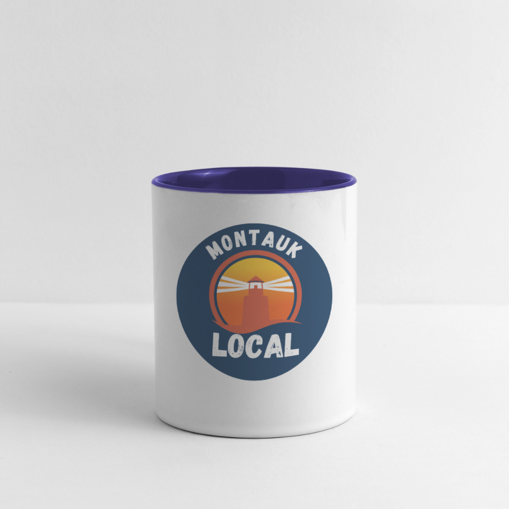 Contrast Coffee Mug - white/cobalt blue