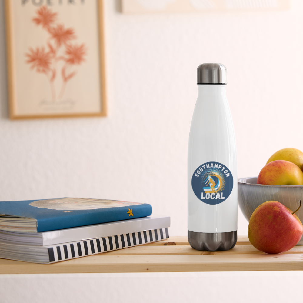Insulated Stainless Steel Water Bottle - white