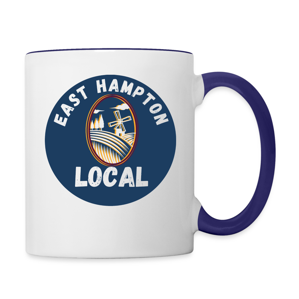 Contrast Coffee Mug - white/cobalt blue
