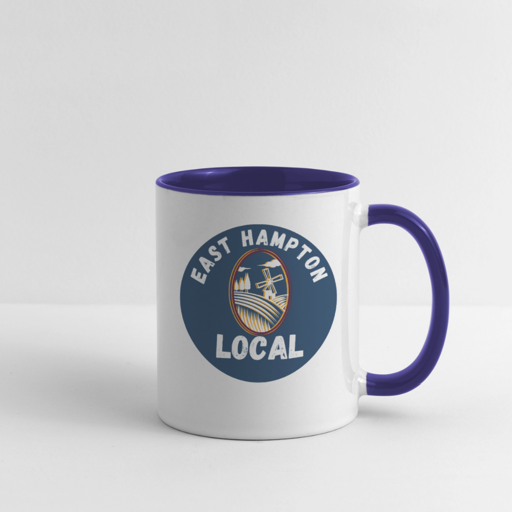 Contrast Coffee Mug - white/cobalt blue