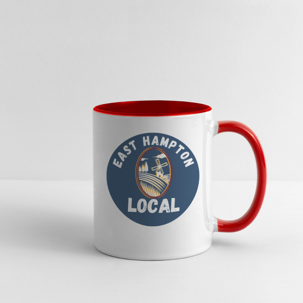 Contrast Coffee Mug - white/red