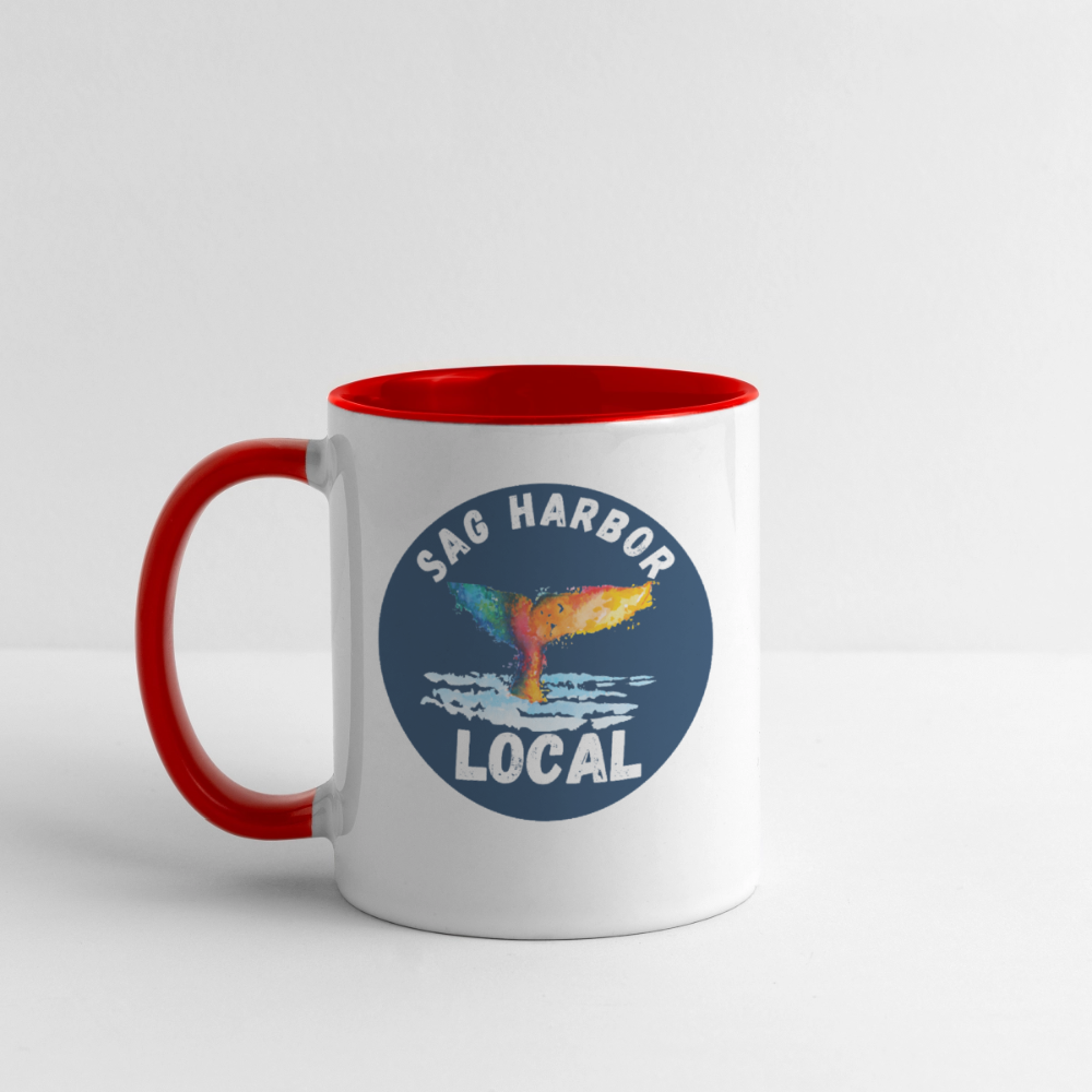 Contrast Coffee Mug - white/red