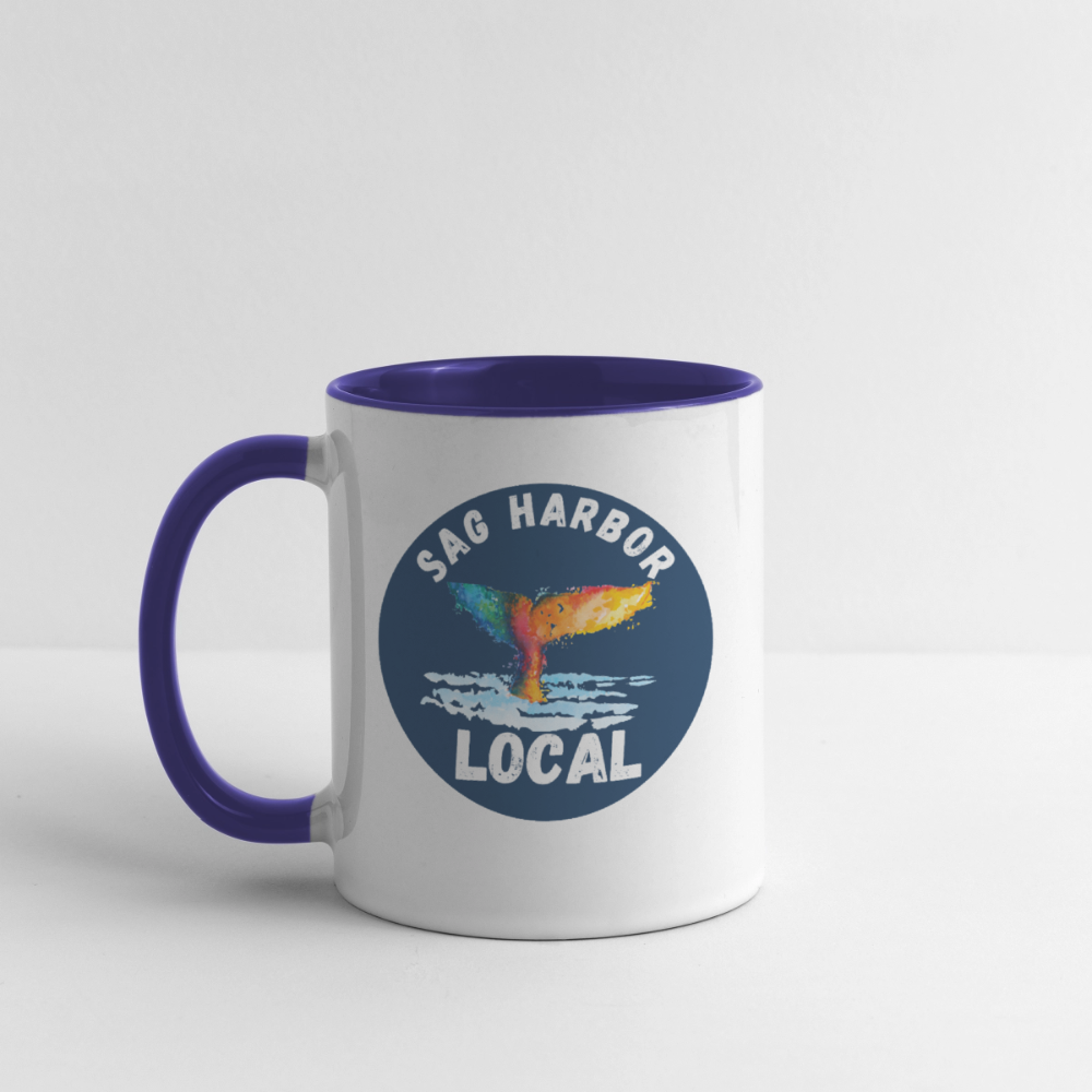 Contrast Coffee Mug - white/cobalt blue