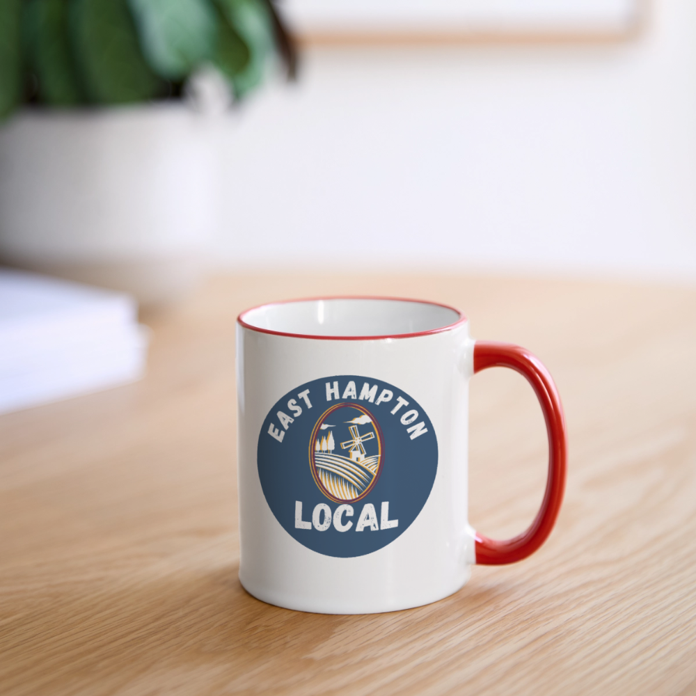 Contrast Coffee Mug - white/red